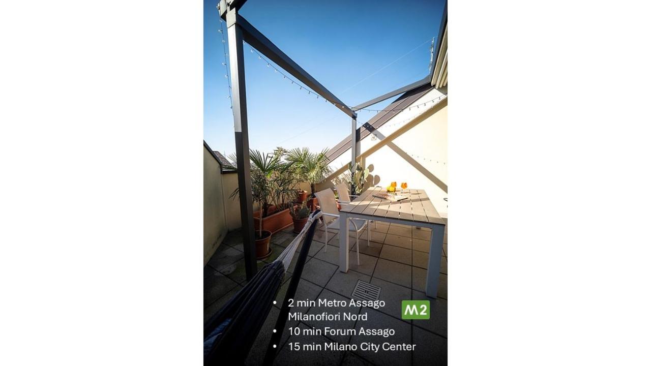 Flat With Terrace Close To Forum And Milanofiori Metro أسّاغو المظهر الخارجي الصورة